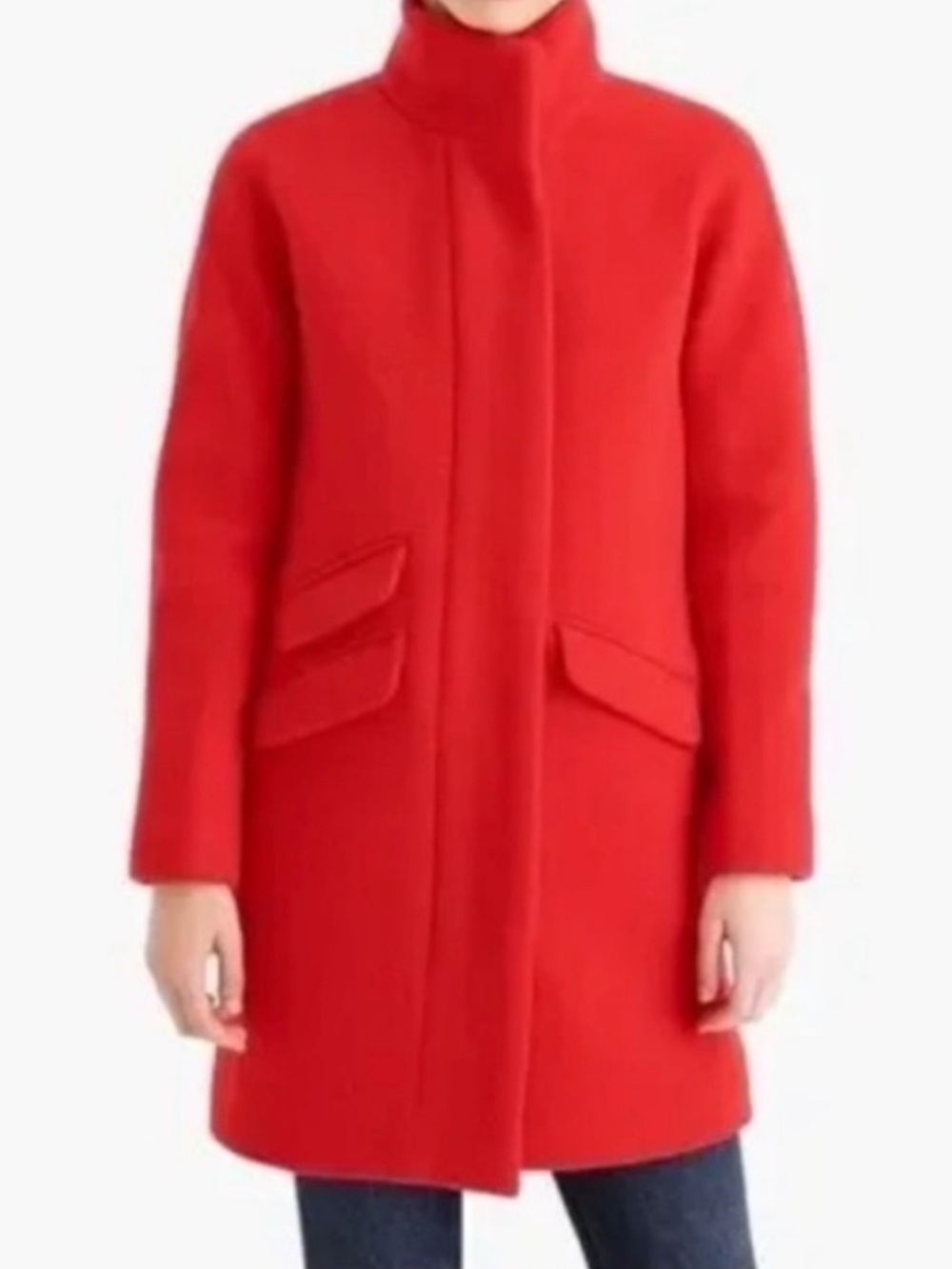 J. Crew Red Wool Coat